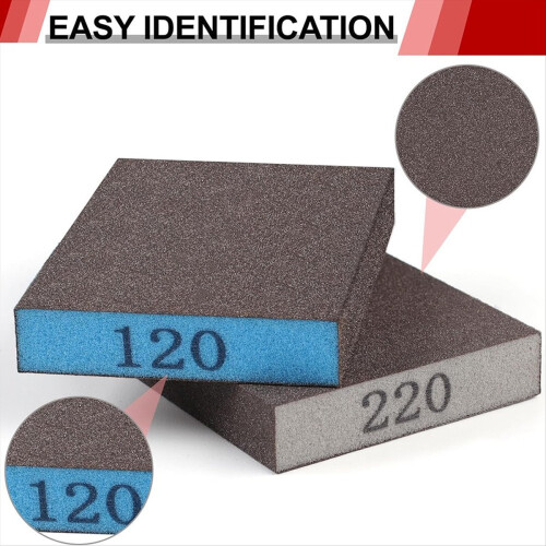 8 Pack Sanding Sponge, Washable and Reusable Sanding Blocks 1