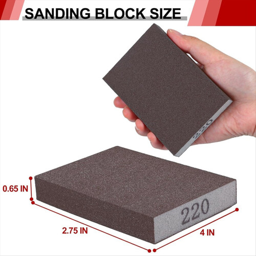 8 Pack Sanding Sponge, Washable and Reusable Sanding Blocks 2