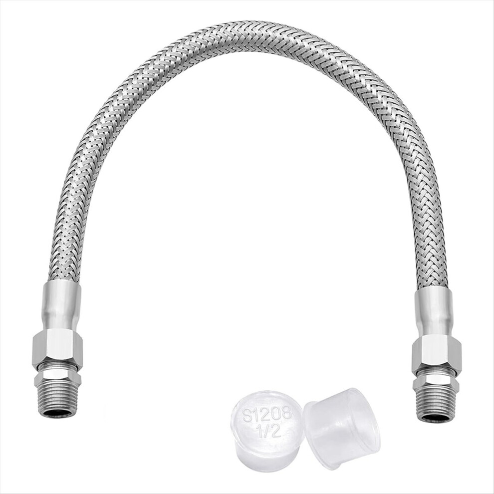 Industrial Grade Compressor Jumper Hose,With Male 20Inch 3/4Inch 4853121375146