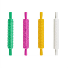 Kit de 4 rolos de moldes de argila para modelagem artesanal faça você mesmo