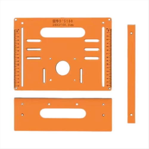 Plaque de guidage en bakélite pour établi de menuiserie