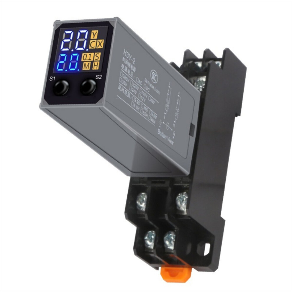 Lcd Delay Relay Timer With Base Socket Dc24v 4853121380119