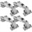 4Pcs 180 Degree Cabinet Hinges Hydraulic Adjustable Mounting Hinges 1