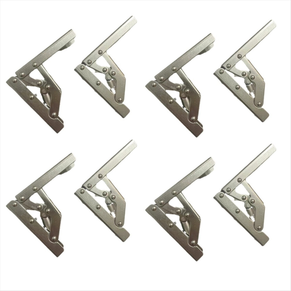 8Pcs Self-Locking Folding Hinges Brackets Spring 4853121383929