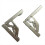 8pcs Self-Locking Folding Hinges Brackets Spring 2
