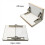 8pcs Self-Locking Folding Hinges Brackets Spring 4