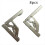 8pcs Self-Locking Folding Hinges Brackets Spring 3