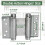 3inch Double Action Spring Hinges, Self Closing Door Hinges B 4