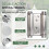 3inch Double Action Spring Hinges, Self Closing Door Hinges B 5