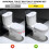 Kit de remplacement de 2 vis pour abattant de toilette, fixation robuste 5