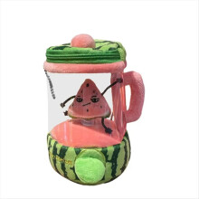 Brinquedo de pelúcia giratório com cordão engraçado, espremedor de frutas, C