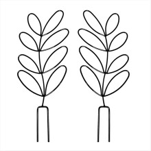 2 stuks metalen plantenrek voor binnen, decoratief voor klimplanten