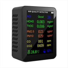 Draagbare 10-in-1-monitor voor binnenluchtkwaliteit in realtime A
