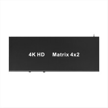 -Kompatibler Matrix 4X2 Switch Splitter 4K 30Hz mit Audio EU-Stecker