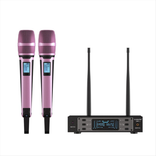 GM1.1 MicrofoonHandheld Karaoke Microfoon Roze EU-stekker 2
