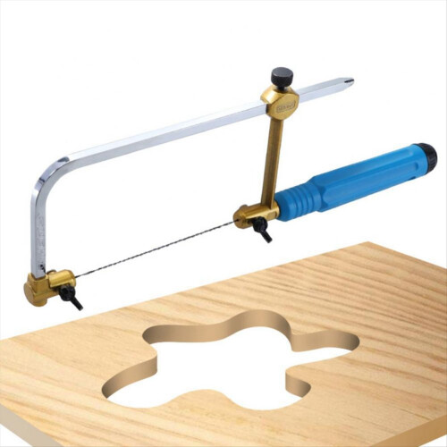 Adjustable Frame Sawbow U-Shape Coping Jig Saw Hand Saw with 16 Blade 2