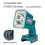 For 14.4-20VLi-Ion Battery Cordless LED Work Light Flashlight 2
