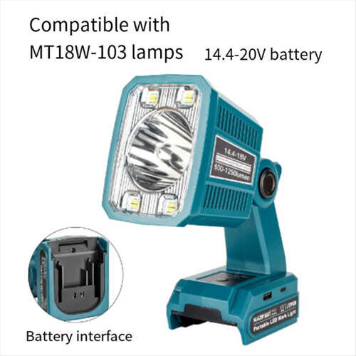 For 14.4-20VLi-Ion Battery Cordless LED Work Light Flashlight 1