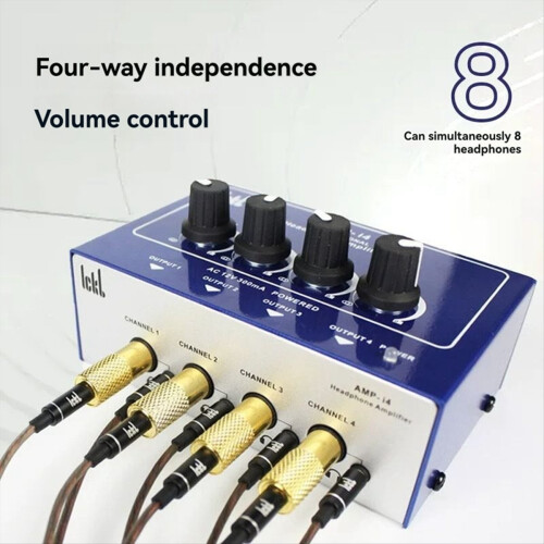 Amplificateur de casque professionnel AMP-i4 4 boutons de commande 2