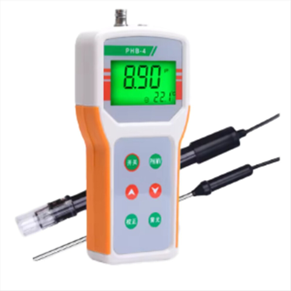Phb-4 Handheld Ph Meter Portable Digital Ph Tester 0.01 Accuracy Light 4853121303521