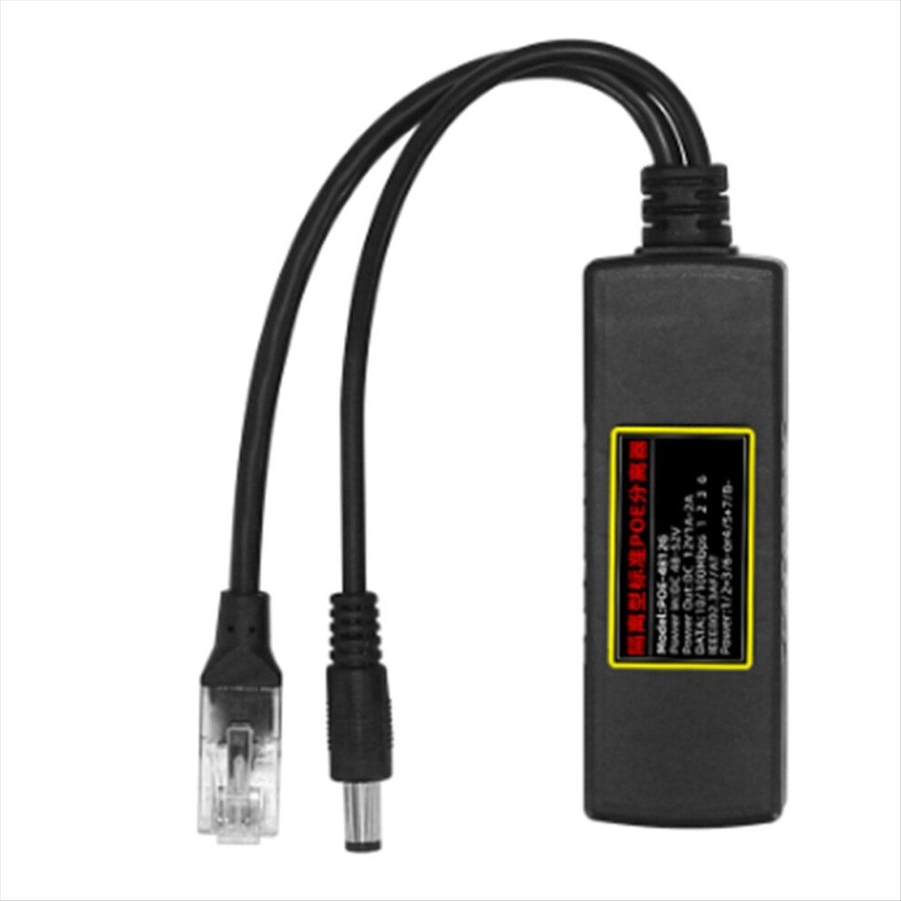 Poe Splitter Ieee 802.3At Standard 12V/1A-2A Dc Output Dc48-52V Input 4853121304788