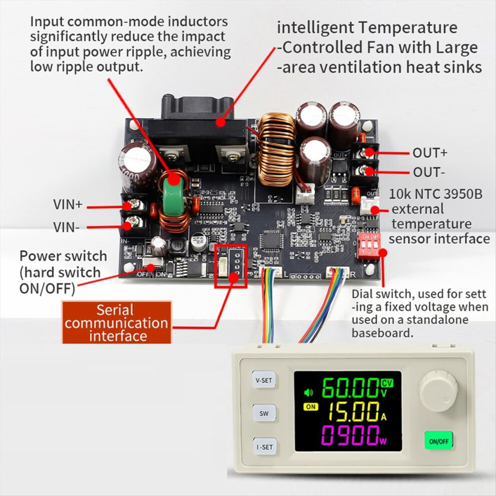Constant Voltage Current Maintenance 15A/900W Step-Down Module 4853121305563