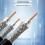 Câble de communication coaxial 20 m à faible perte pour transfert d'antenne 5