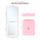 Compact Mini Vanity Folding Cosmetic Mirror with Lights Black 5