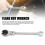 72 Teeth Adjustable Angle Steel Oil Pipe Open Ratchet Wrench Tool 2