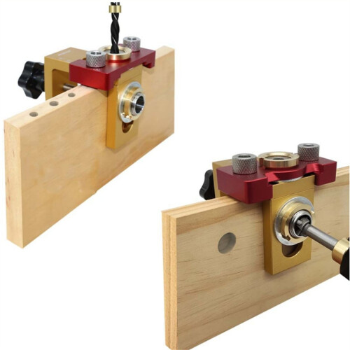 Woodworking Doweling Jig Kit Adjustable Wood Dowel Punch Locator 2