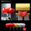Car Open Headlight Key Holder Light Wall Mount Keychain Holder Yellow 2