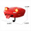 Wall-mounted car headlight key holder with light Yellow 6