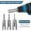 3Pcs 1/4In Nut Driver Power Wing Nut Drill Bit Socket Tool Drive Kit 3