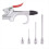 5pc Air Blow Apparatus Accessory Kit,Connection Air Nozzle Blow Set 4