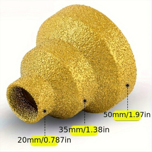 Diamond Brazing Cone Reamer Drill Bit Set, 20/35/50mm Sizes 2