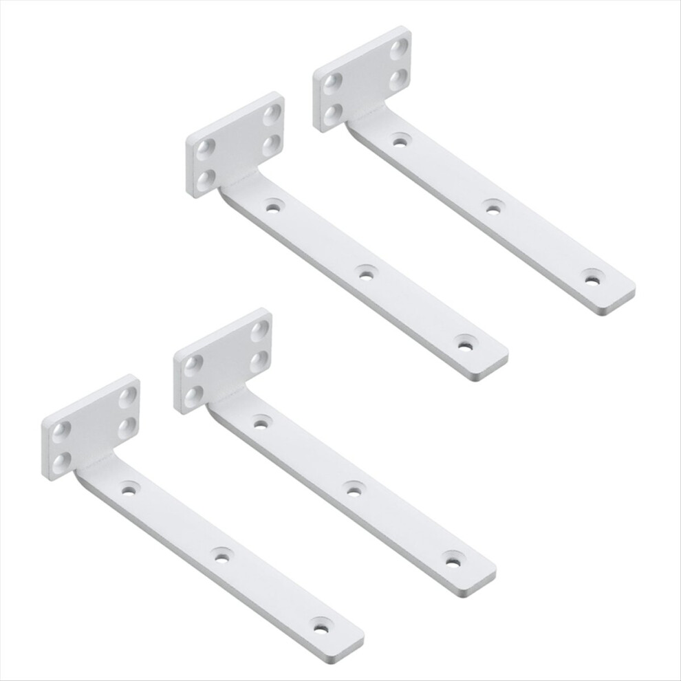 4Pcs Floating Shelf Bracket 6In,Industrial Heavy Duty Shelf Brackets 4853121310833