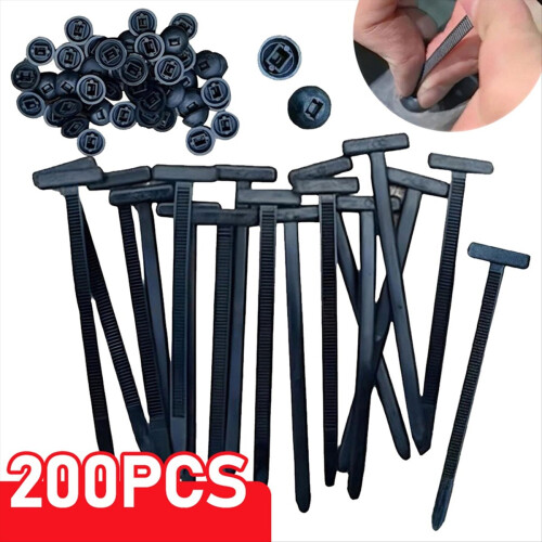 Nylon Cable Tie Buckle Self-Locking Zip Ties Holder B 1