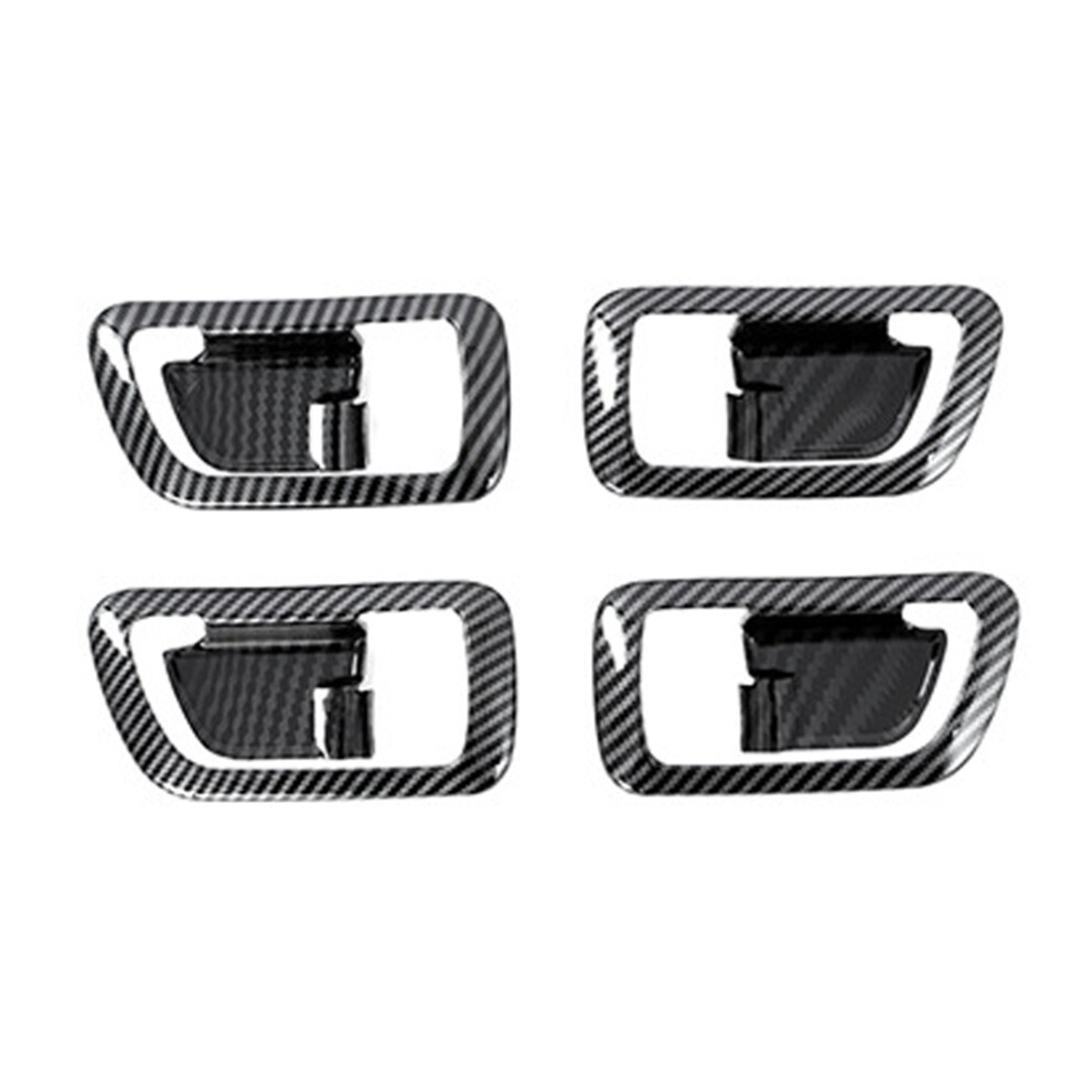 4Pcs Carbon Fiber Inner Door Handle Bowl Panel Cover Trim 4853121324403