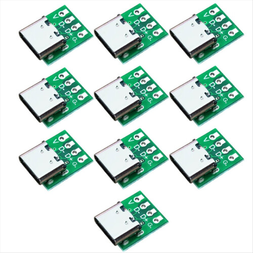 10 PCS TYPE-C USB3.1 16 Pin Female to 2.54mm Type C Connector