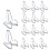 20Pcs Clear Acrylic Coin Display Stand Holders Small Easel Rack 1