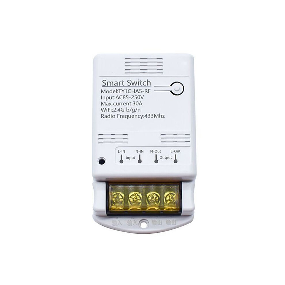 Tuya Wifi 30A Relay Module 85-250V Smart Switch 433Mhz Controller 4853121322362