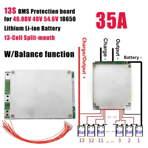 13S 48V 35A Lithium-Ion Battery Charging Protection Board 1