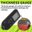Digital Backlight LCD Film Meter Paint Thickness Tester Tool Black 7