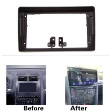 Car Radio Fascia for  407 2004-2008 DVD Stereo Frame Plate Adapter Mounting Dash Installation Bezel Trim Kit
