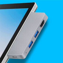 Voor Pro 8 USB C Hub, 4K -Compatibele adapter + lezer