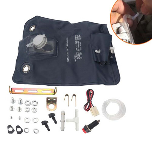 Window Cleaning Windscreen Windshield Washer Auto Washer Pump Bag Kit 2