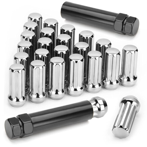 M14X1.5 pyöränmutterit, 24 kpl 14mmx1.5 7 uramutteria
