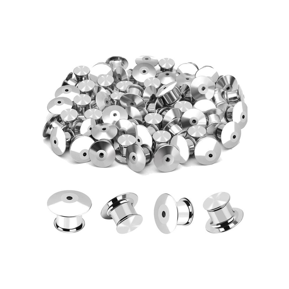 40Pcs Locking Pin Back Metal Pin Backing For Brooch Enamel Lapel 4853121330046