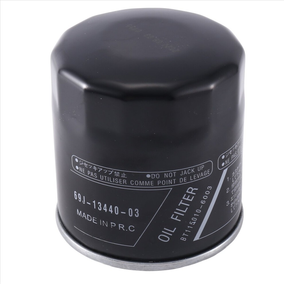 For 69J-13440-01-00 Outboard Oil Filter 69J-13440-03-00 Black 4853121330039