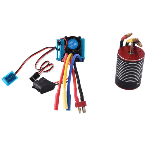 Motore Brushless RC ESC Impermeabile di Ricambio 60A ESC per 1/10 RC